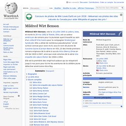 Mildred Wirt Benson