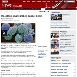 Milestone study probes cancer origin