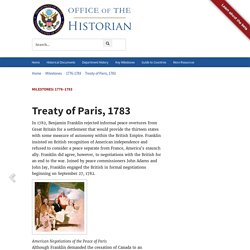 Milestones: 1776–1783