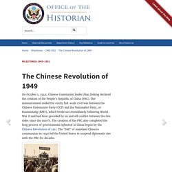 The Chinese Revolution of 1949 - 1945–1952