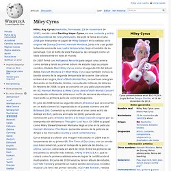 Miley Cyrus Biografia