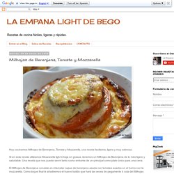 Milhojas de Berenjena, Tomate y Mozzarella