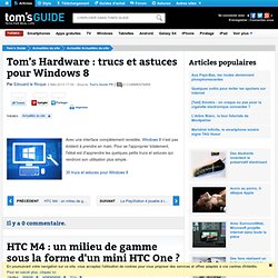 Tom's Hardware : trucs et astuces pour Windows 8