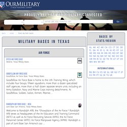 Military Bases in Texas - Our Military