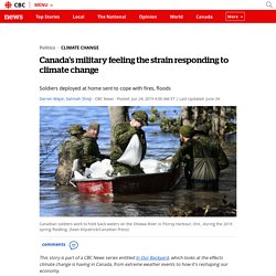 Canada's military feeling the strain responding to climate change