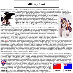 Military Rank, Operations, & Feudal Hierarchy