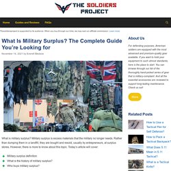 What Is Military Surplus? The Complete Guide You’re Looking for