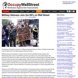 Military Veterans Join the 99% on Wall Street