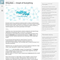 MilkyWeb — Graph of Everything