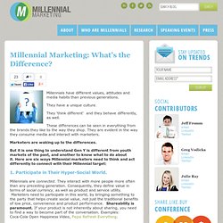 Millennial Marketing: What’s the Difference?