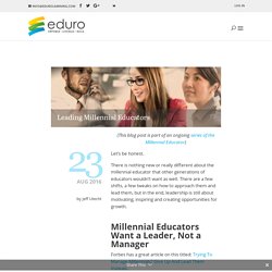 Leading Millennial Educators – Medium