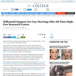 Millennial Support For Gay Marriage Hits All-Time High: Pew Research Center
