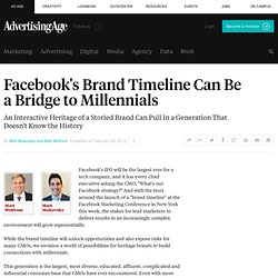 Facebook's Brand Timeline Can Be Bridge to the Millennials