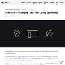 Millennials are Changing the Face of Luxury Ecommerce