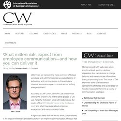 What millennials expect from employee communication—and how you can deliver it - Communication World