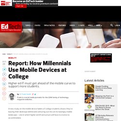 Report: How Millennials Use Mobile Devices at College