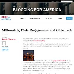 Millennials, Civic Engagement and Civic Tech