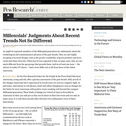 Millennials' Judgments About Recent Trends Not So Different