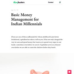 Basic Money Management for Indian Millennials