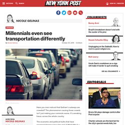 Millennials even see transportation differently