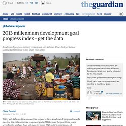 2013 millennium development goal progress index – get the data