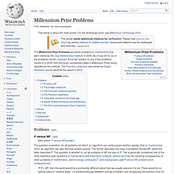 Millennium Prize Problems