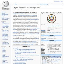 Digital Millennium Copyright Act