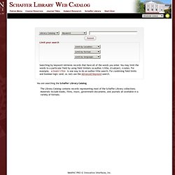 Millennium Web Catalog