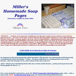 Miller's Homemade Soap Page