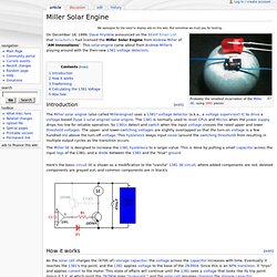 Miller Solar Engine - BEAM Robotics Wiki