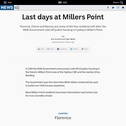 Last days at Millers Point and the Sirius Building - RN