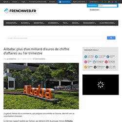 Alibaba: plus d’un milliard d’euros de chiffre d’affaires au 1er trimestre