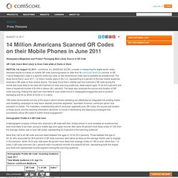 14 Million Americans Scanned QR Codes on their Mobile Phones in June 2011