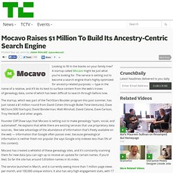 Mocavo Raises $1 Million To Build Its Ancestry-Centric Search Engine