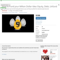 How to Fund your Million Dollar Idea: Equity, Debt, Unfund