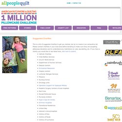 APQ -1 Million Pillowcase Challenge - Where To Donate