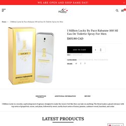 1 Million Lucky by Paco Rabanne 100 ml Eau De Toilette Spray for Men – Parfums Canada