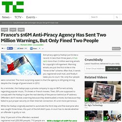 France’s $16M Anti-Piracy Agency Has Sent Two Million Warnings, But Only Fined Two People