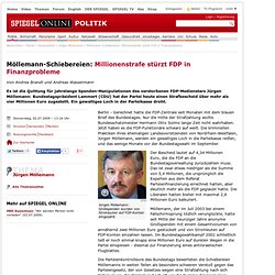 Möllemann-Schiebereien: Millionenstrafe stürzt FDP in Finanzprob