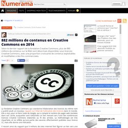 882 millions de contenus en Creative Commons en 2014