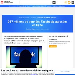 267 millions de données Facebook exposées en ligne