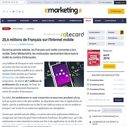 20,4 millions de Français sur l'Internet mobile