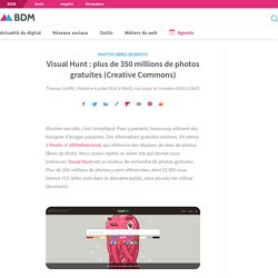 Visual Hunt : plus de 350 millions de photos gratuites (Creative Commons)