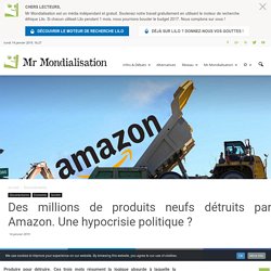 Des millions de produits neufs détruits par Amazon. Une hypocrisie politique ?
