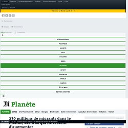 Lemonde-OIT-230 millions de migrants dans le monde en 2013