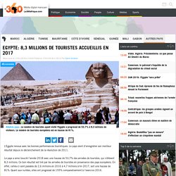 Egypte: 8,3 millions de touristes accueillis en 2017