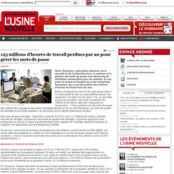 125 millions d'heures de travail perdues par an pour gérer les mots de passe