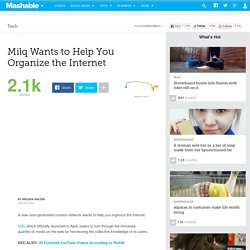 Milq Wants to Help You Organize the Internet