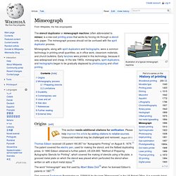 Mimeograph