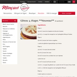 Minçavi - Recettes - Gâteau 4 étages **Nouveau**